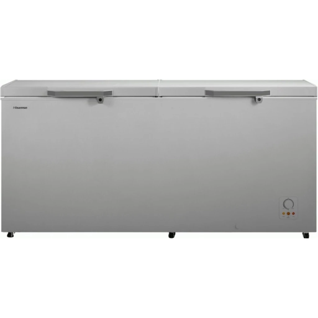 Hisense FC660SH 510L Chest Freezer - Silver, Energy-Efficient Deep Freezer with Fast Freeze and Fridge Guard