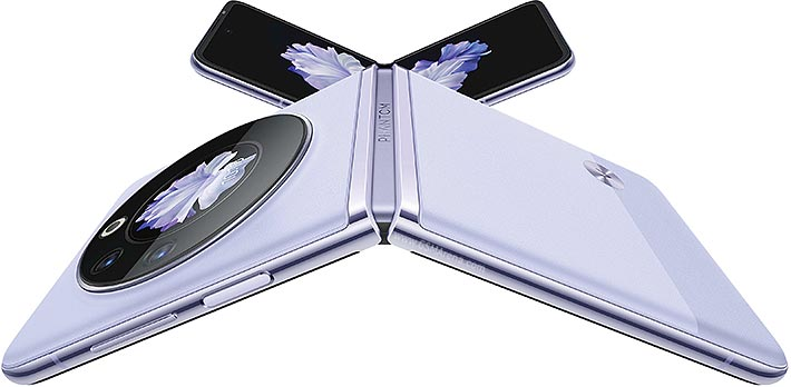 Tecno Phantom V Flip AD11 Android smartphone. Features 6.9? display, Dimensity 8050 chipset, 4000 mAh battery, 256 GB storage, 8 GB RAM AD11 256+8