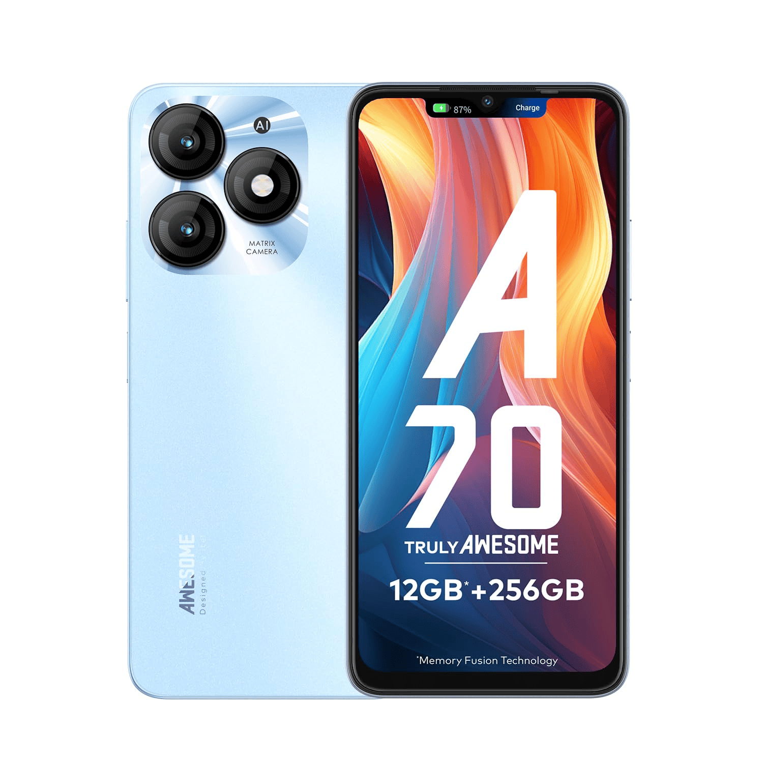 Itel A70 128+3 6.6-inch 5000mAh Battery 128GB ROM 3GB RAM 13MP Camera
