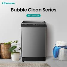 Hisense 14kg Top Load Washing Machine WTJA1402T - Automatic, Smart Fuzzy Logic, Titanium Grey