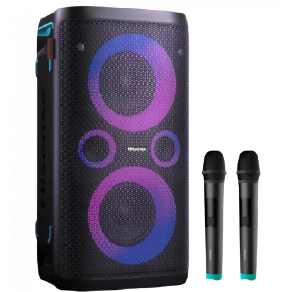 Hisense Party Rocker One Portable Bluetooth Speaker with Karaoke and LED Lights