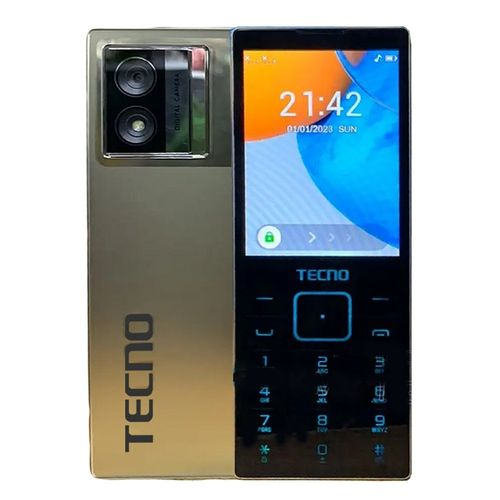Tecno S501 Feature Phone Dual SIM Big Screen Wireless FM - Black