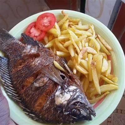 Deep fry fish big