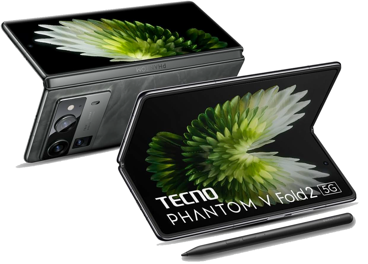 Tecno Phantom V Fold2 AE10 5G Smartphone 512GB ROM 12GB RAM 5000mAh Battery Foldable AMOLED - Black
