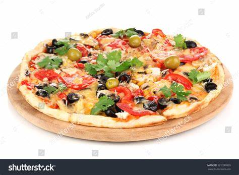 Vegetable pizza large