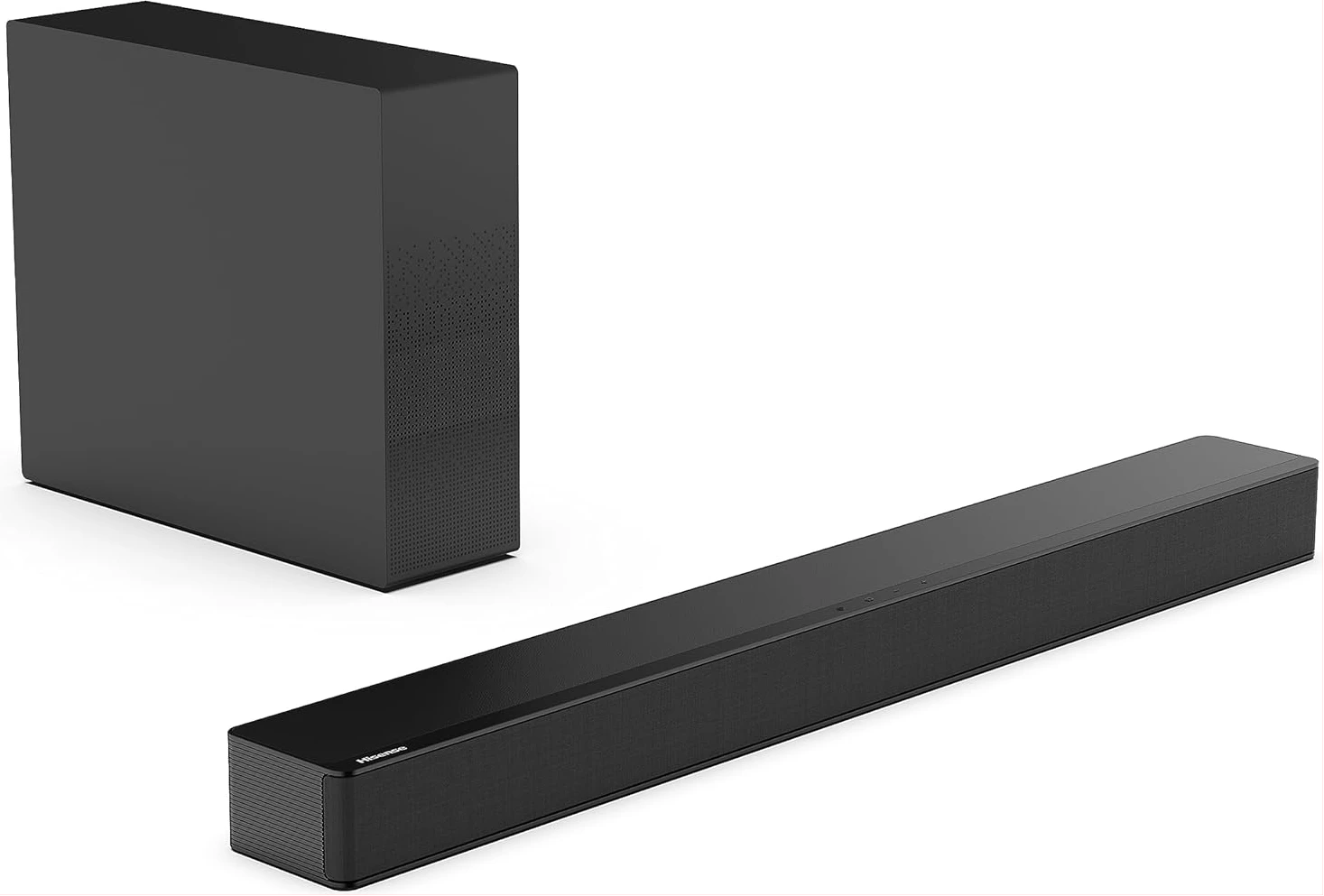 Hisense HS1800 2.1 Channel 140W Soundbar with Wireless Subwoofer, Bluetooth 5.3, HDMI ARC, and 3 EQ Modes - Black