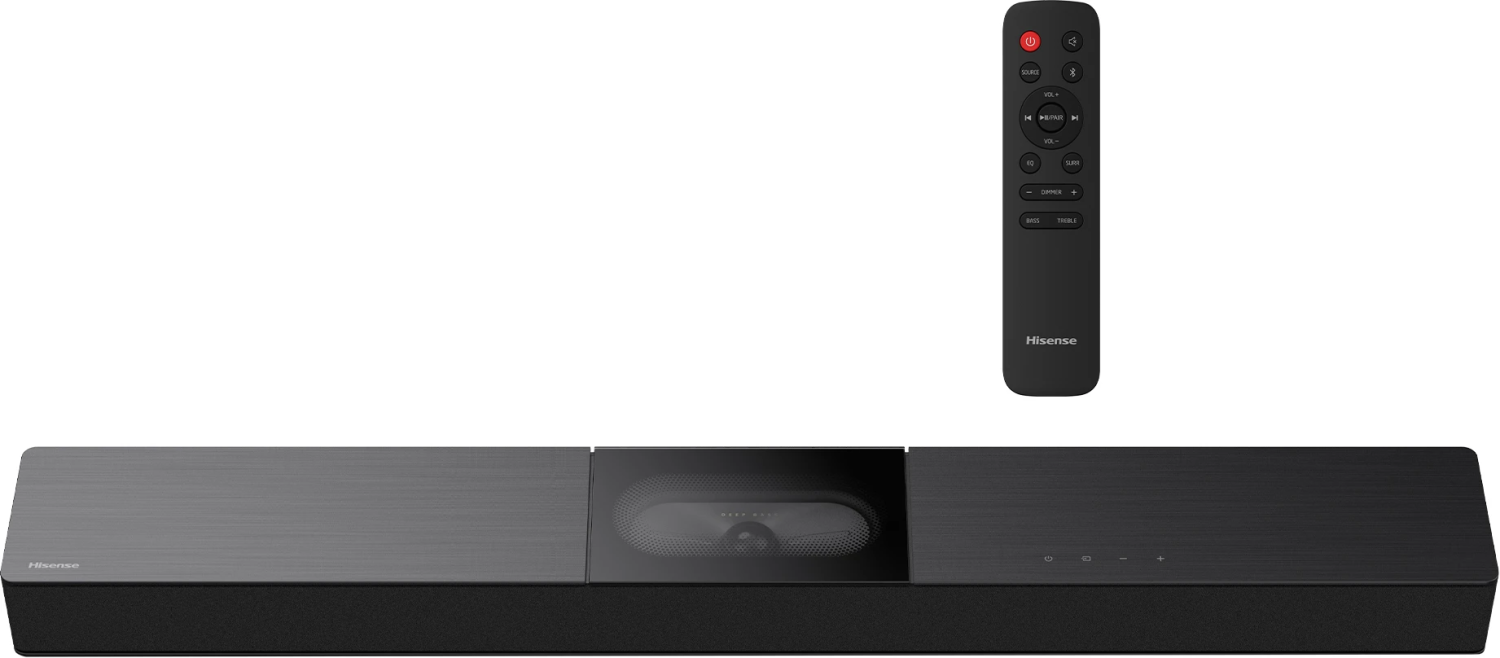 Hisense HS2000 2.1 Channel 240W Soundbar with Built-In Subwoofer, Bluetooth 5.3, HDMI ARC, and DTS Virtual:X - Black