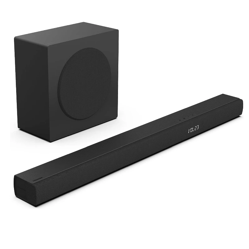 Hisense HS3100 3.1 Channel 480W Soundbar with Wireless Subwoofer, Bluetooth 5.3, HDMI ARC, and Dolby Digital Plus - Black