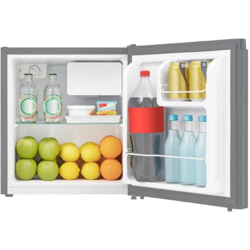 Hisense RR60 60L Single Door Mini Fridge with Compact Design, Silver