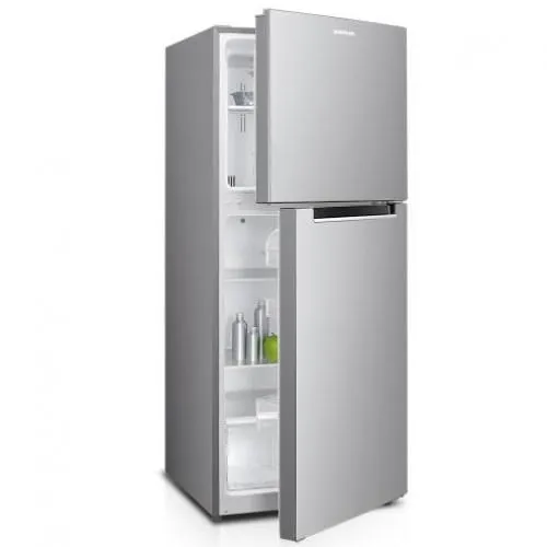 Hisense RT599 599L Double Door Frost-Free Refrigerator with Deodorizing Filter - Silver, Energy-Efficient Top Mount Fridge