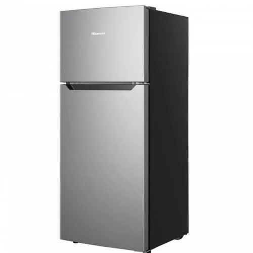 Hisense RT328 328L Double Door Frost-Free Refrigerator - Silver, Energy-Efficient Top Mount Fridge with LED Lighting