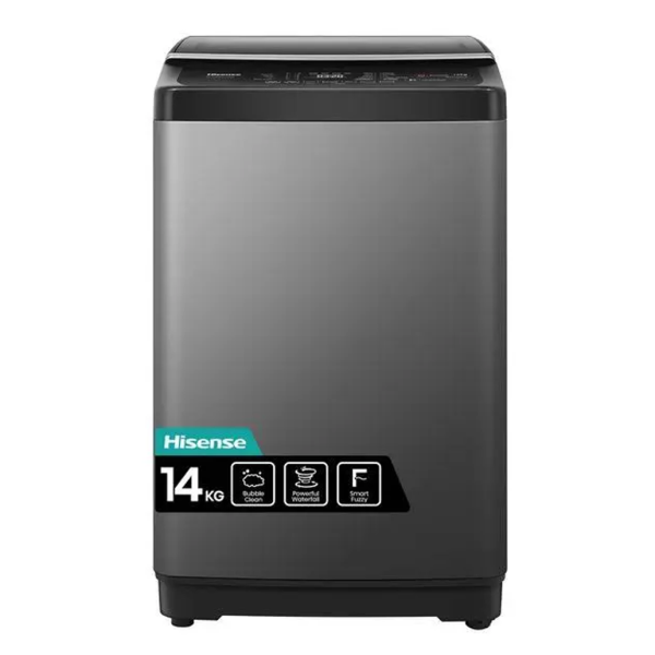 Hisense 14kg Top Load Washing Machine WTJA1402T - Automatic, Smart Fuzzy Logic, Titanium Grey