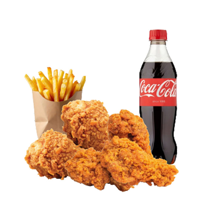 5 Pcs Chicken Drumstick + Fries + Free Coke (500mls)
