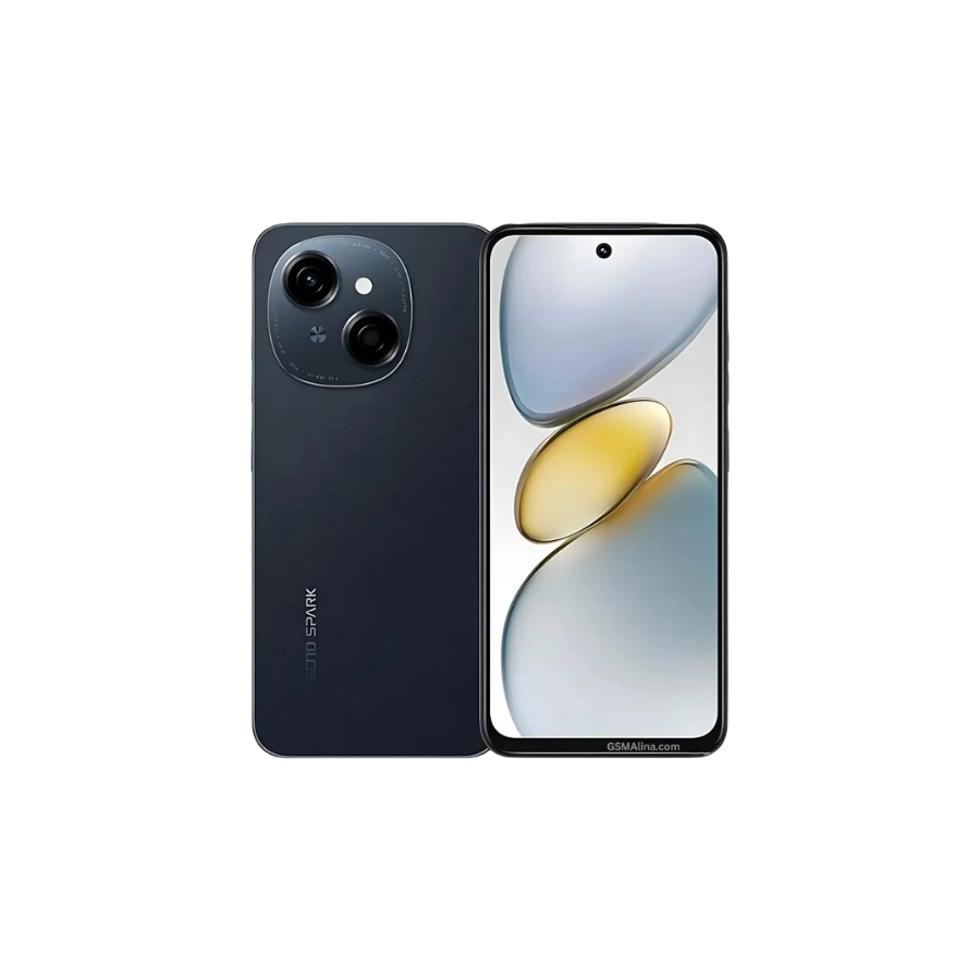 Tecno Spark Go 1 5000mAh Battery 64/128GB ROM 4GB RAM 6.6'' Display - Black