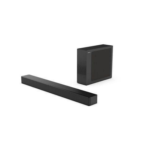 Hisense HS218 2.1 Channel 200W Soundbar with Wireless Subwoofer, Bluetooth, HDMI ARC, and Dolby Audio - Black