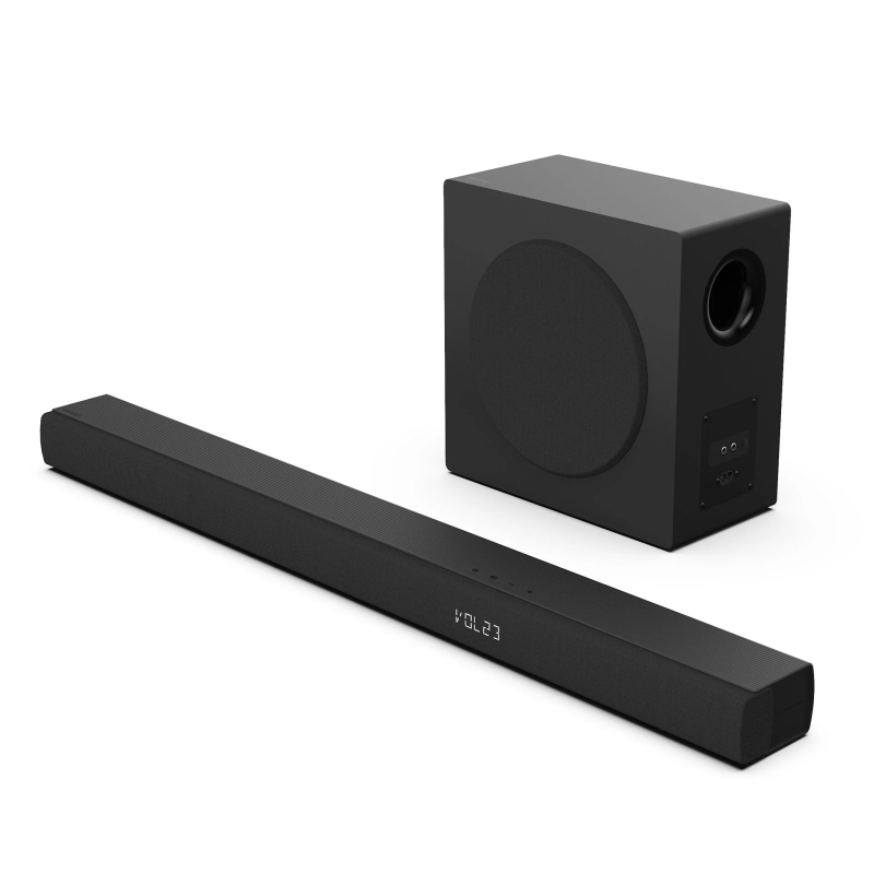 Hisense HS3100 3.1 Channel 480W Soundbar with Wireless Subwoofer, Bluetooth 5.3, HDMI ARC, and Dolby Digital Plus - Black