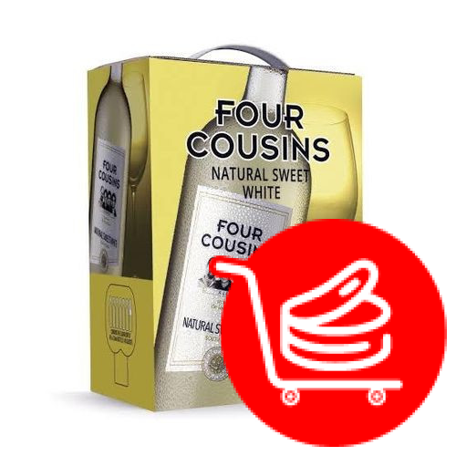 FOUR COUSINS SWEET WHITE 5 LITRE