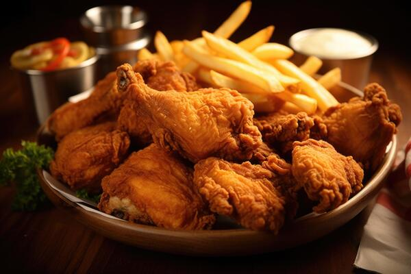 Chicken platter blue